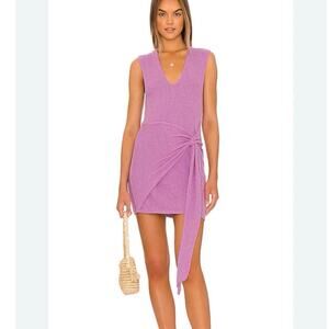 Free People Poppy Sweater Mini Dress in Orchid Rain size small